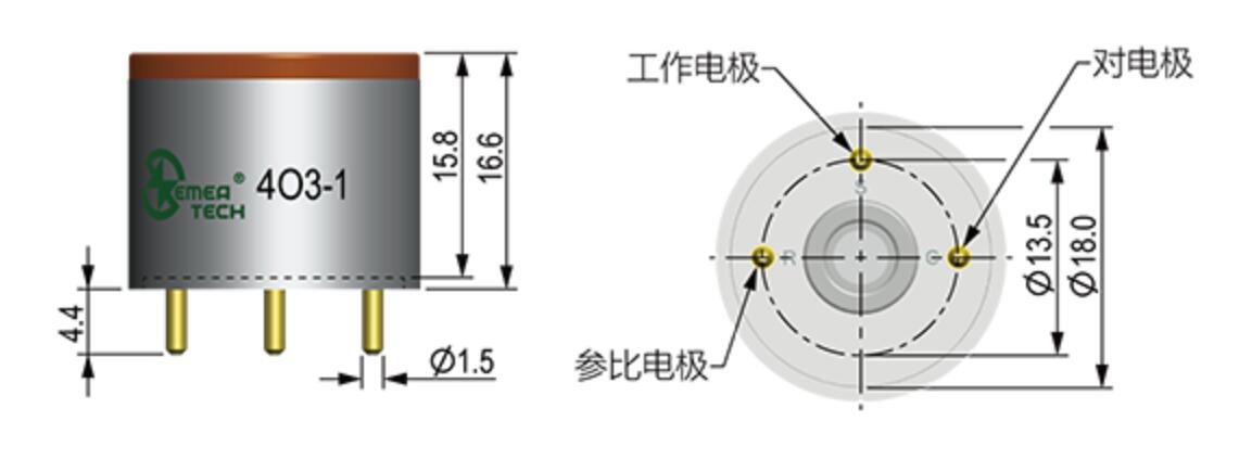 臭氧91香蕉视频污片大全用電化學傳感器 (4O3-1)0-1ppm